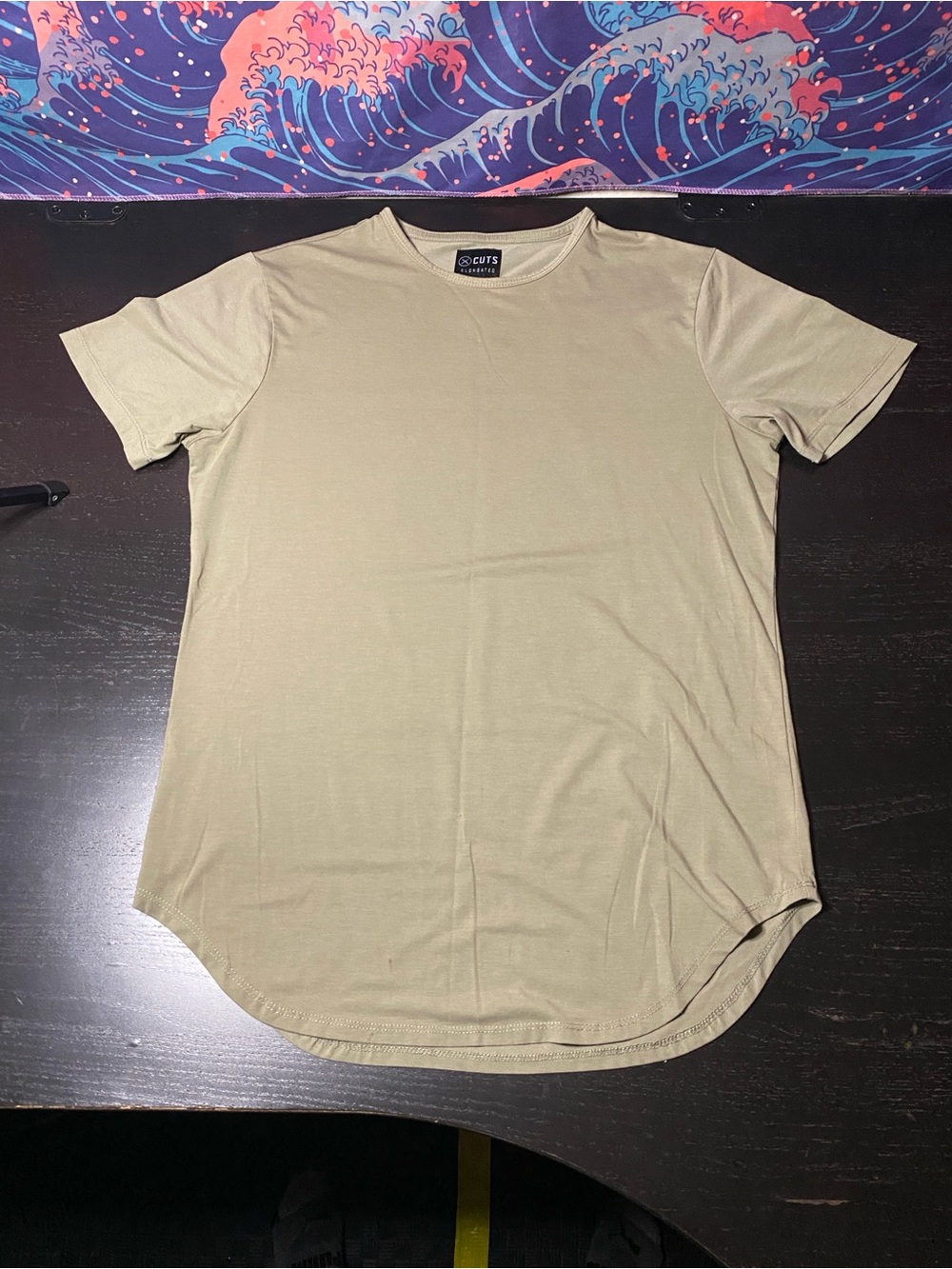Cuts Clothing Men’s Short Sleeve Crew Tee in Olive Drab
